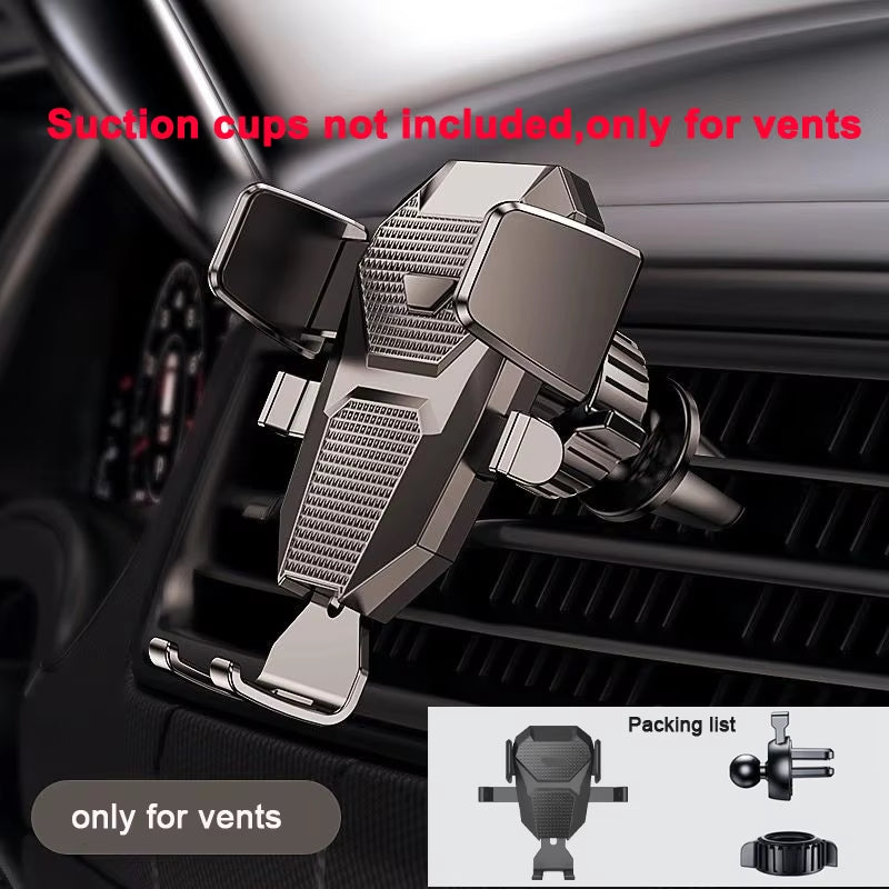 Sucker Car Phone Holder Car Air Vent Clip Mount Stand GPS Telefon Mobile Cell Support for Iphone 14 Promax Xiaomi Huawei Samsung