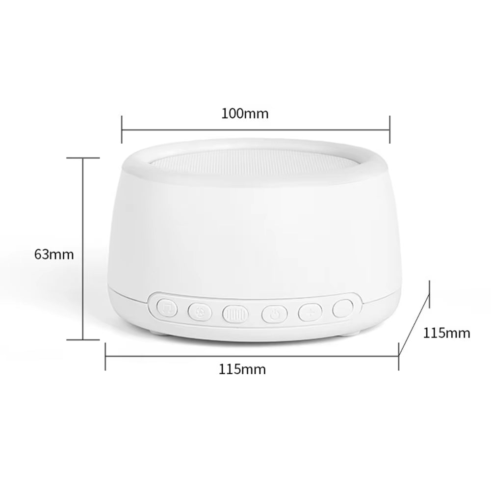 White Noise Machine Bluetooth-Compatible Speaker Rechargeable Timing Loudspeaker for Adult Baby Sleeping