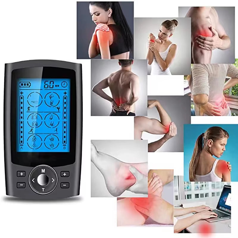 Tens Muscle Stimulator 36-Mode Electric EMS Acupuncture Body Massage Digital Therapy Slimming Machine Electrostimulator