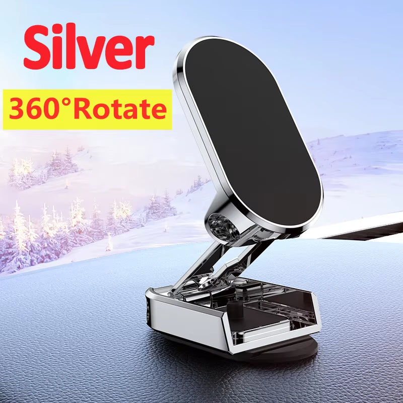 1080 Magnetic Car Phone Holder Magnet Smartphone Support GPS Foldable Phone Bracket in Car for Iphone 14 13 12 11 Samsung Xiaomi