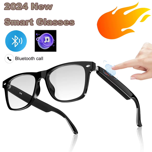 Camera Smart Glasses Bluetooth Call Voice Assistant Listen Music Glasses Smart Sports Polarized Sunglasses Anti-Blue Eyeglasses