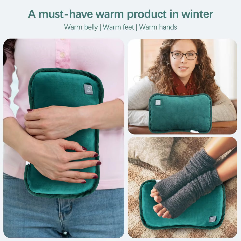 Hand Warmer Electric Heating Pad Flannel Heat Explosion-Proof Warm Bag Winter Sleeping Pillow Pack Reusable Winter Handwarmer