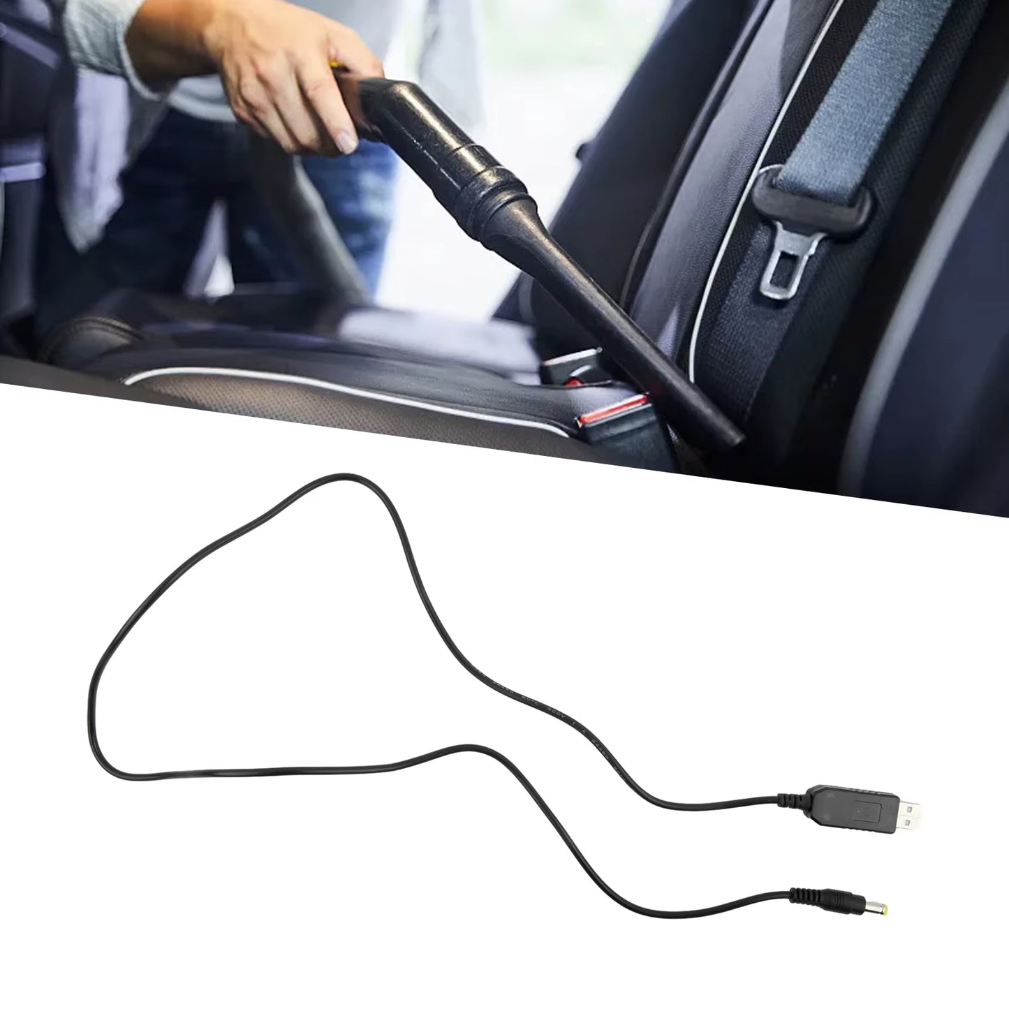 USB Charger Cable Only for Twister Car Vacuum Cleaner USB Charging Cable Wire 120W R6053 Charger Replacements Parts