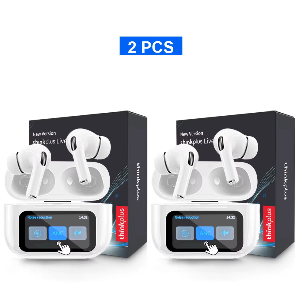 Original  Wireless Bluetooth Earphones ANC Noise Reduction Earbuds HD Mic Call Gamer Earbuds LED Touch Screen Control