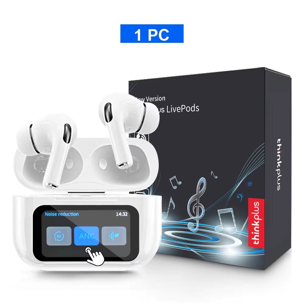 Original  Wireless Bluetooth Earphones ANC Noise Reduction Earbuds HD Mic Call Gamer Earbuds LED Touch Screen Control