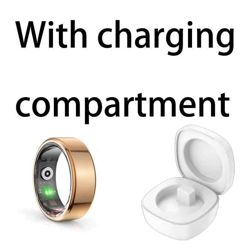 Smart Ring 2024 Smartring R02 Health Monitoring IP68 Waterproof Multi-Sport Modes Bluetooth Sleep Tracker Finger Ring Man