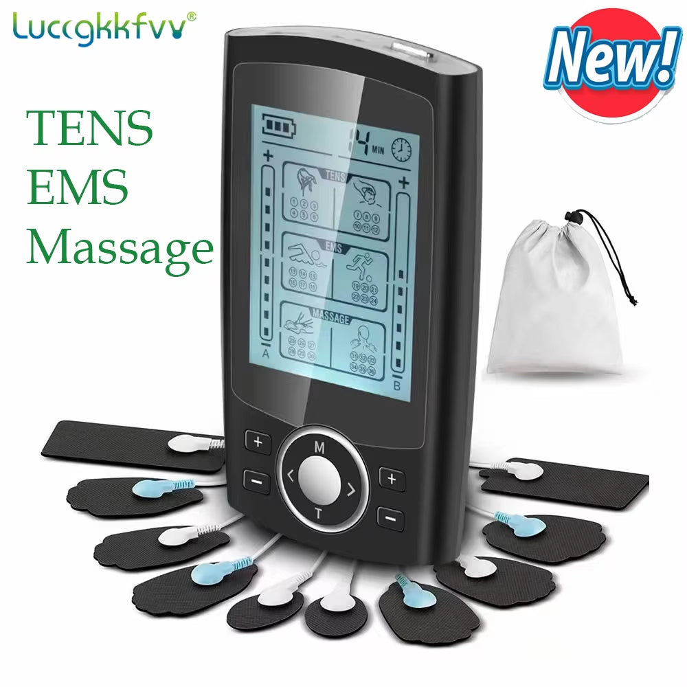 Tens Muscle Stimulator 36-Mode Electric EMS Acupuncture Body Massage Digital Therapy Slimming Machine Electrostimulator