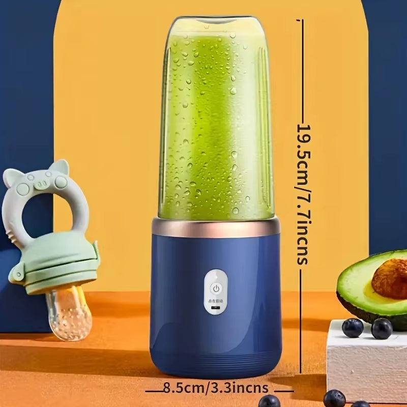 Portable Electric Juicer Mini Home Mixer Multifunctional Fruit and Vegetable Crushing Mixer USB Charging Juice Cup Juicing Tool