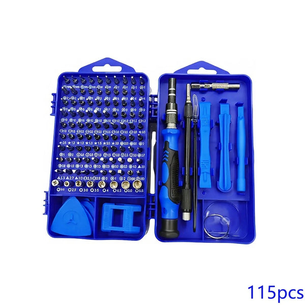115 in 1Multifunctional Screwdriver Set Computer PC Mobile Phone Equipment Repair Screw Driver Insulation Manual Household Tools