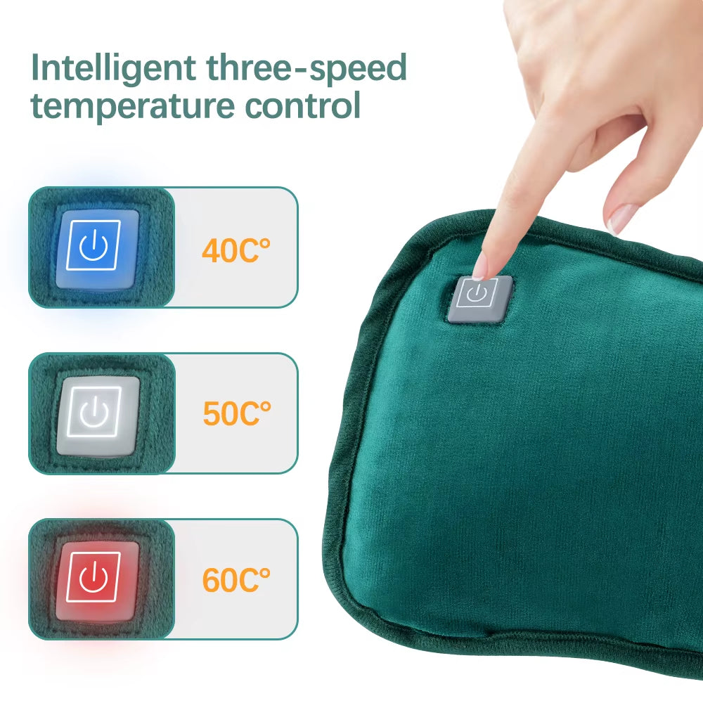 Hand Warmer Electric Heating Pad Flannel Heat Explosion-Proof Warm Bag Winter Sleeping Pillow Pack Reusable Winter Handwarmer