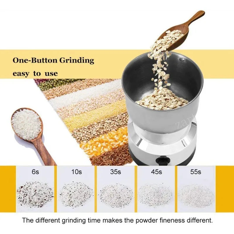 High Power Electric Coffee Grinder Kitchen Cereal Nuts Beans Spices Grains Grinder Machine Multifunctional Home Coffee Grinder