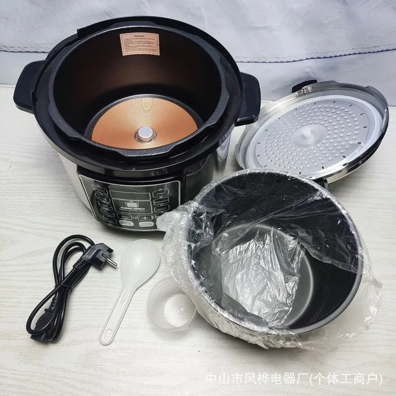 110V/220V Smart Electric Pressure Cooker Multifunctional Large Capacity for Home Use 6L