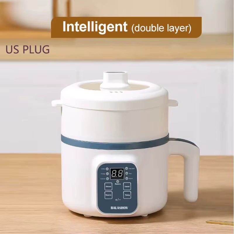 NEW Home Electric Rice Cooker Mini Multi Functional Cooking Pot 1.7L Smart Non Stick Pot 1-3 Person Kitchen Steaming Pot Hot Pot