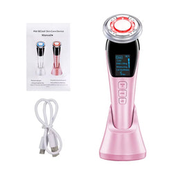 Micro Current Facial Massager EMS Face Lifting Device Skin Tighten Machine Wrinkle Removal Hot Cool Face Skin Care Beauty Device