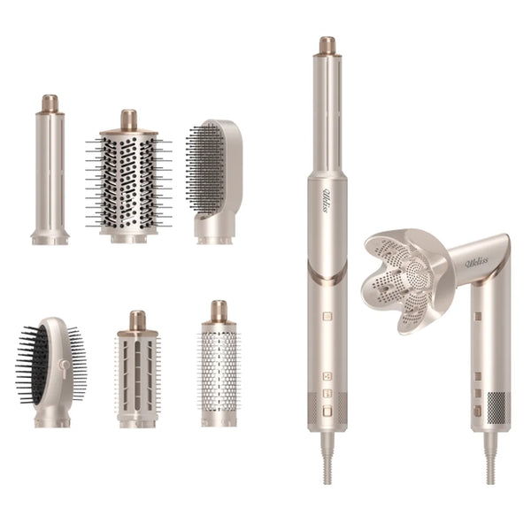 Hair Dryer 8 in 1 Hair Styler Tools Complete Set Salon Brushless Motor 110000Rpm Professional Blower Dryerr with Comb