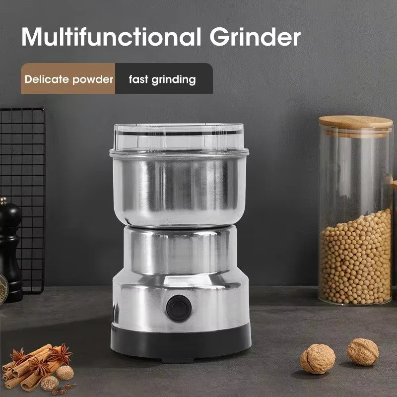 300ML Mini Electric Grinder Household Ultrafine Baby Food Pulverizer Coffee Beans Mill Grinder Upgrade Portable Electric 4Blades