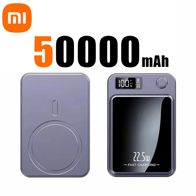 Xiaomi 100000Mah Wireless Magnetic Power Bank Super Fast Charging Ultra Capacity Digital External Battery Power Bank for Iphone