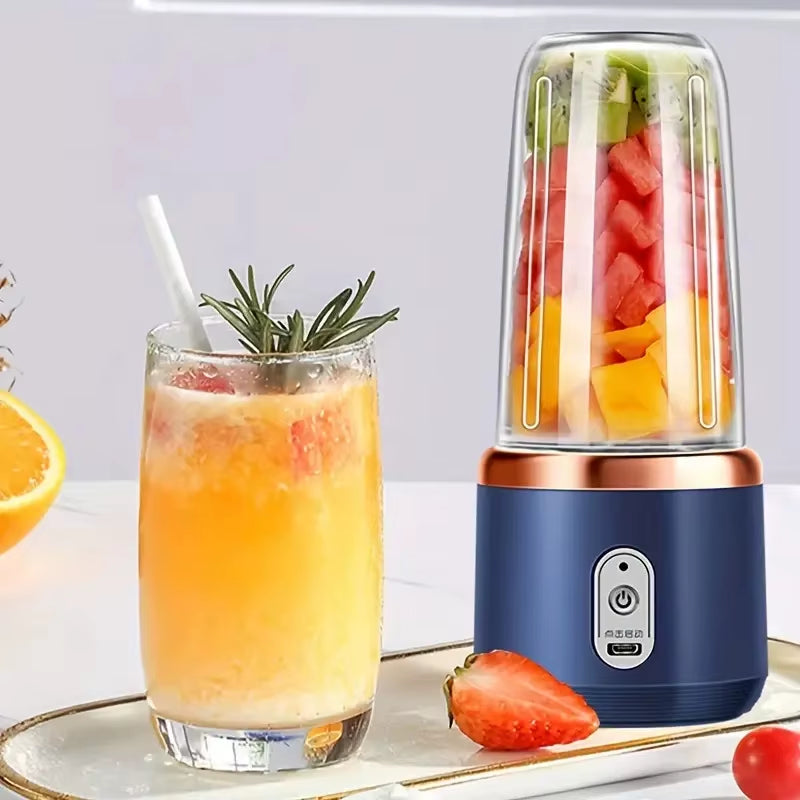 Portable Electric Juicer Mini Home Mixer Multifunctional Fruit and Vegetable Crushing Mixer USB Charging Juice Cup Juicing Tool