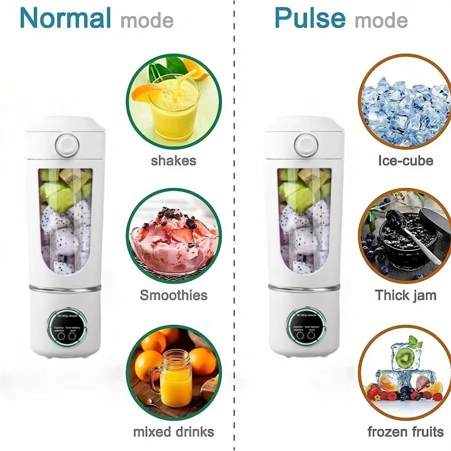 New Portable Juice Maker Blender for Shakes Smoothies 700ML Multiple Colors 12-Blades Fast Mixing 2 in 1 Blender Bottle Juicer