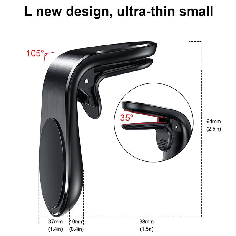 Magnetic Car Phone Holder Air Vent Clip Mount Rotation Cellphone GPS Support for Xiaomi Red Mi Huawei Samsung Phone Stand in Car