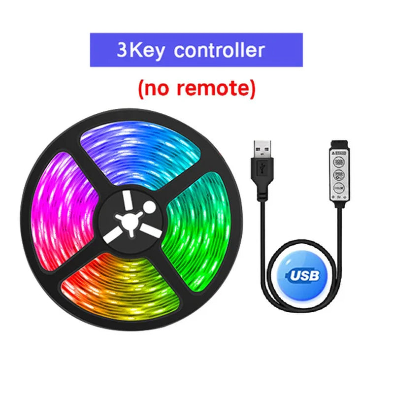 USB LED Strip Lights RGB 5050 Led Light Bluetooth App Control Flexible LED Lamp Ribbon for Room Decor TV Backlight Diode Tape