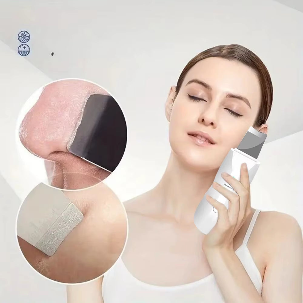 Ultrasonic Skin Scraper Pore Cleaning Facial Deep Cleaning Machine Suitable for Female and Male Beauty Instruments