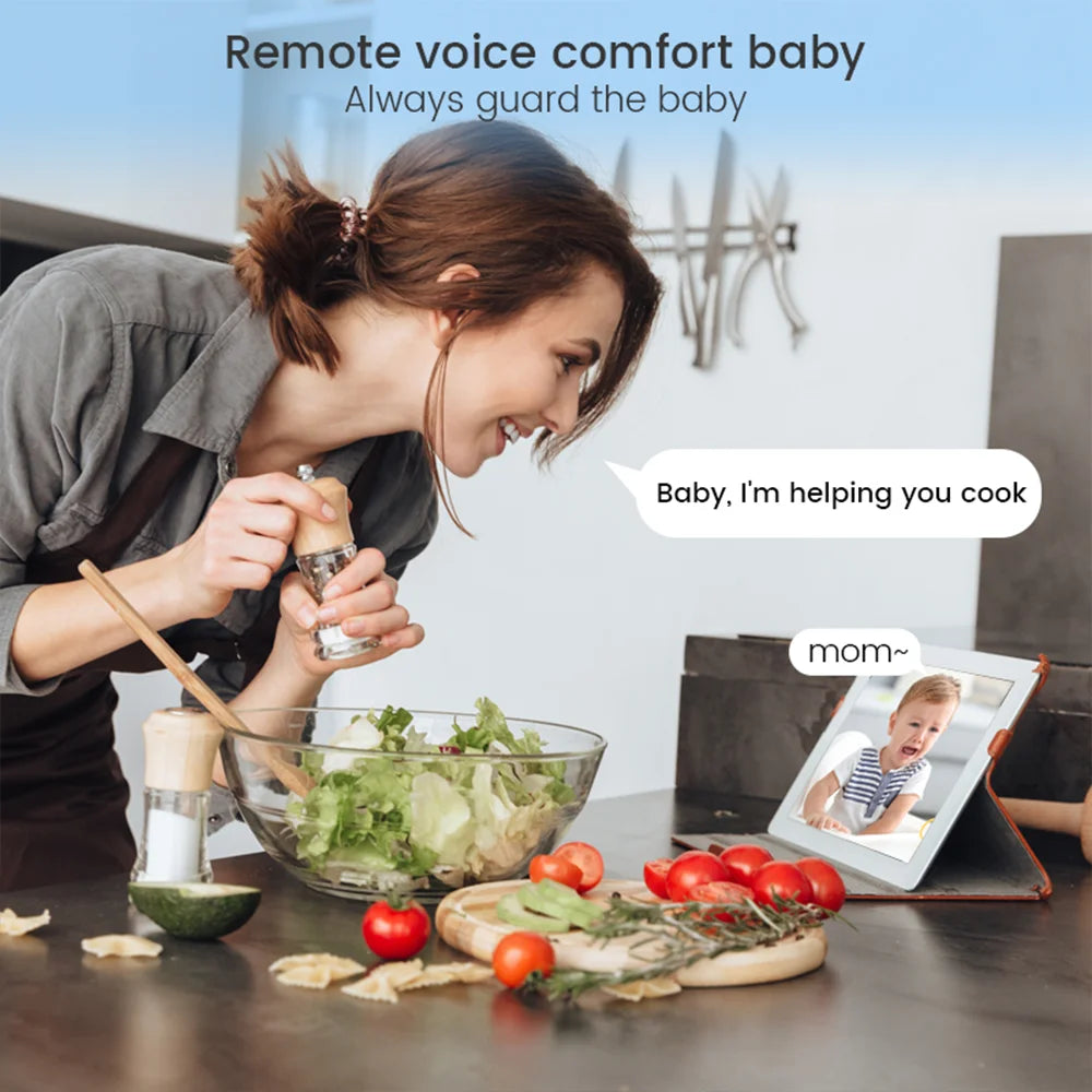 4MP 2K Wifi Indoor High-Definition Crying Detection Baby Monitor Full-Color Night Vision 360 Degree Rotating Network Camera