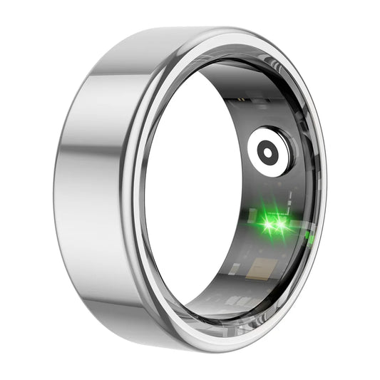 R02 Smart Ring Military Grade Titanium Steel Shell Health Monitoring IP68 & 3ATM Waterproof Multi-Sport Modes