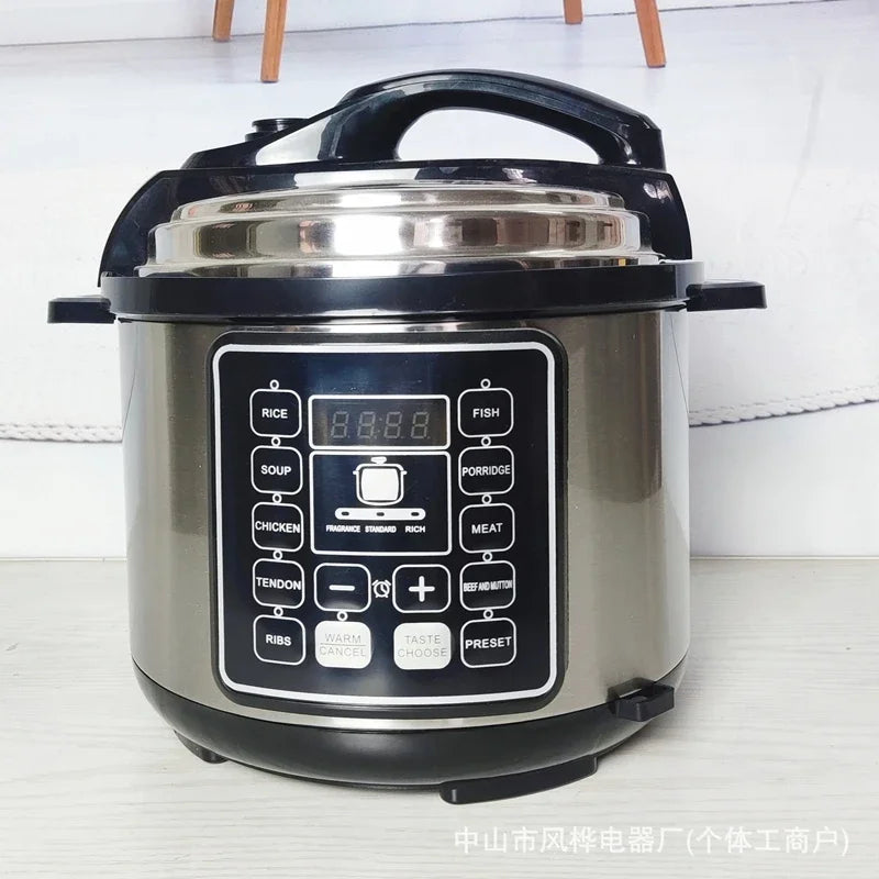110V/220V Smart Electric Pressure Cooker Multifunctional Large Capacity for Home Use 6L