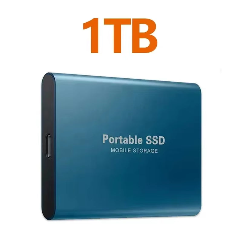 Portable SSD 1TB High Speed External Hard Drive USB 3.1 Type-C Interface Hard Disk 4TB Mass Solid State Drive for Laptop/Pc/Mac