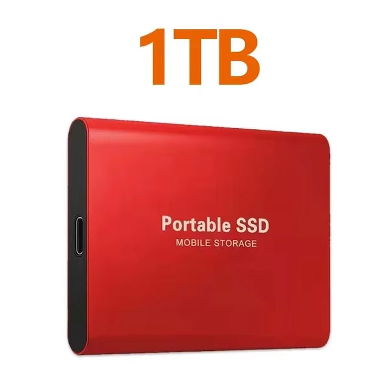 Portable SSD 1TB High Speed External Hard Drive USB 3.1 Type-C Interface Hard Disk 4TB Mass Solid State Drive for Laptop/Pc/Mac