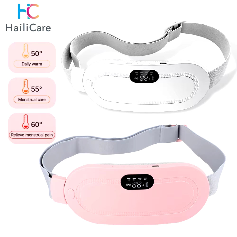 Lady Menstrual Heating Pad Warm Palace Belt Relieve Menstrual Pain Hot Compress Massager Uterus Cold Dysmenorrhea Relieving Belt